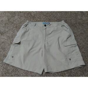 Reel Legends Shorts Mens M Beige Cargo Outdoors Lightweight Fishing Casual
